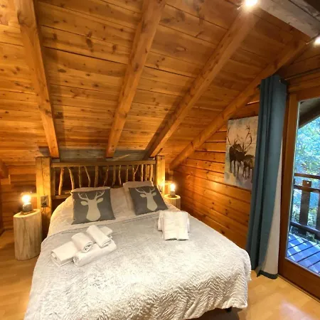 Le Renne Chalet En Bois Au Calme Avec Spa Jacuzzi La Bresse Exterior photo