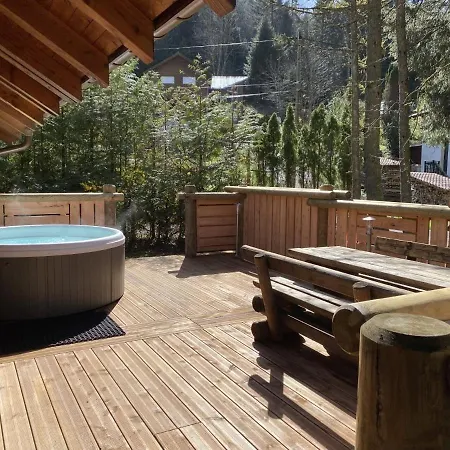 Le Renne Chalet En Bois Au Calme Avec Spa Jacuzzi La Bresse Exterior photo